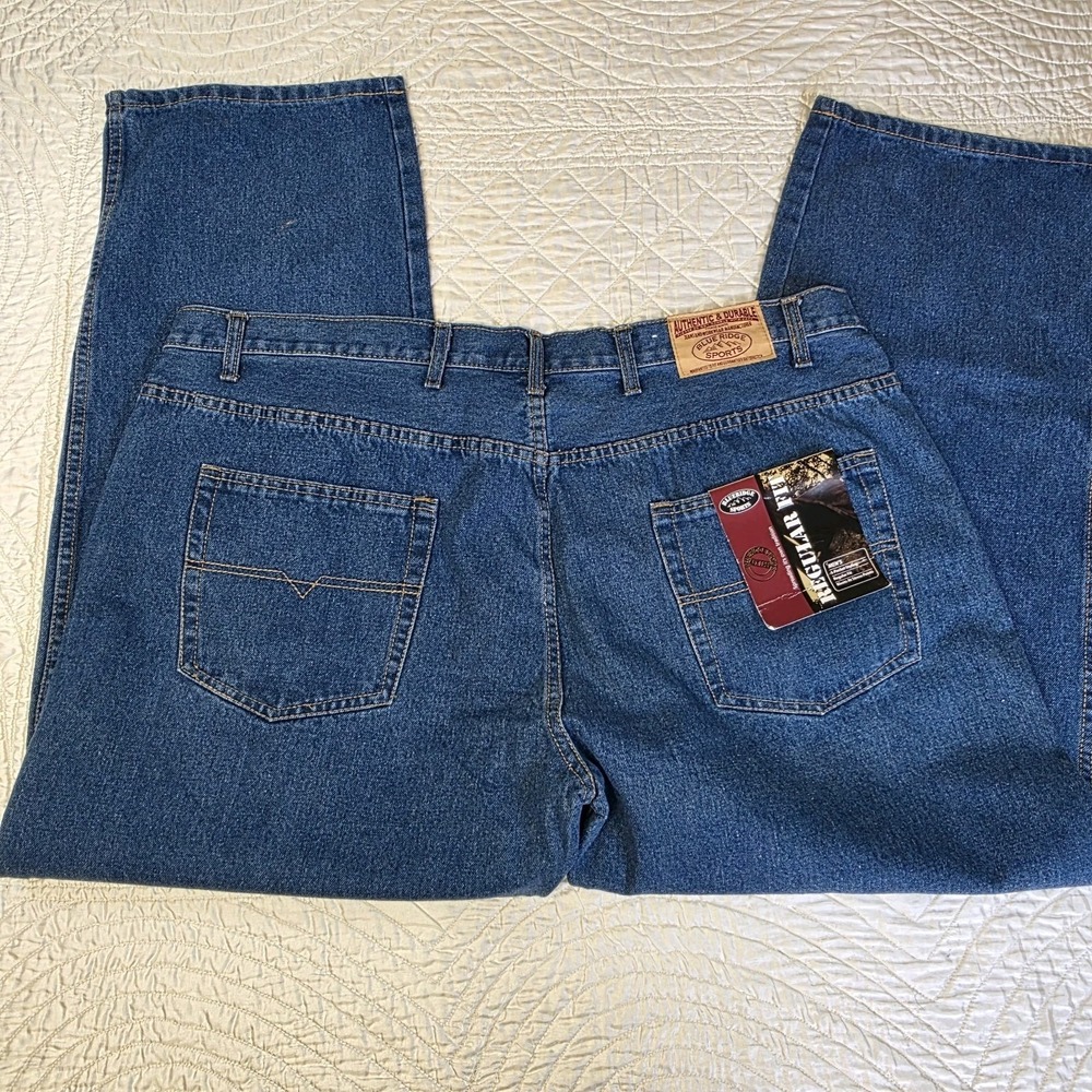 New Blue Ridge By Wrangler‎ Jeans Mens 48X32 Straight Leg Regular Fit Work - Picture 12 of 12